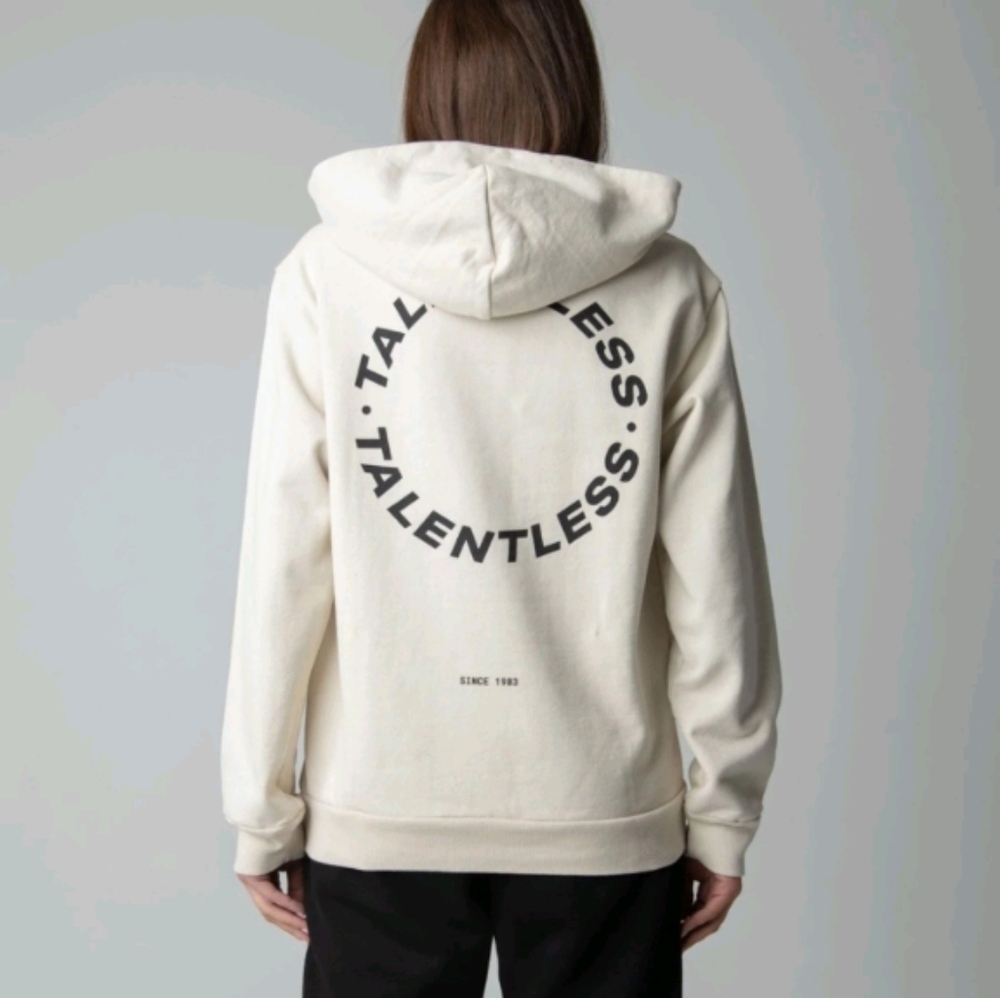 Talentless Hoodie Circle Logo Since 1983 in bone sz M